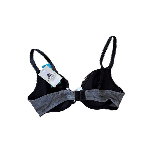 BTemptd Bra Womens 34B Denim Black Lace Lightly Padded - Picture 2 of 2